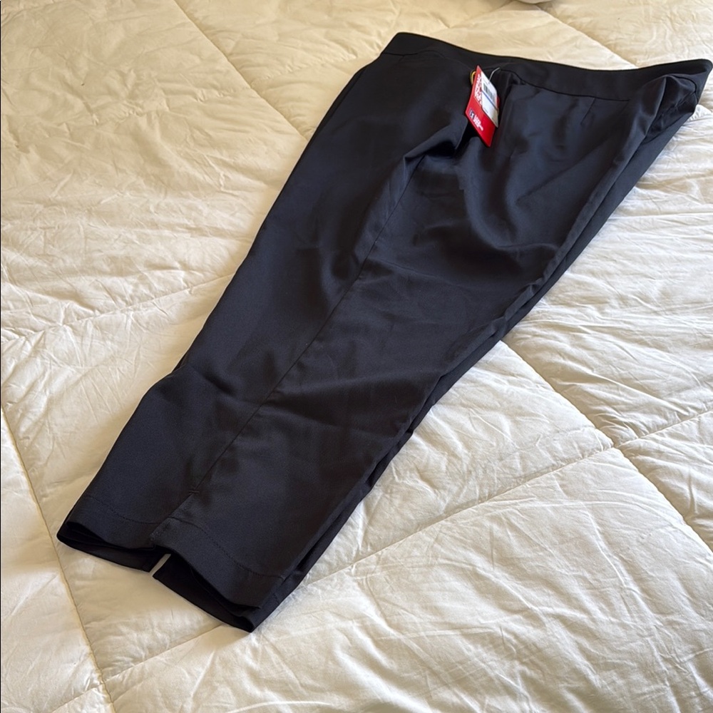 PGA Tour Black Ankle Crop Performance Pants
